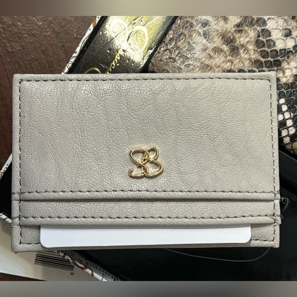 JESSICA SIMPSON Natural Python Flap Credit Card Key & Card Case 2 pc SET New NWT - Picture 4 of 8